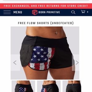 Born Primitive Patriot Shorts Size S